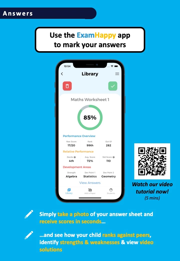 11+ English Worksheet Exam Happy App Info